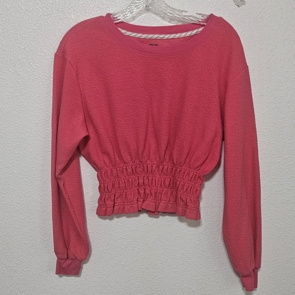 Maeve Anthropologie pink cropped top size x-small - Picture 1 of 11